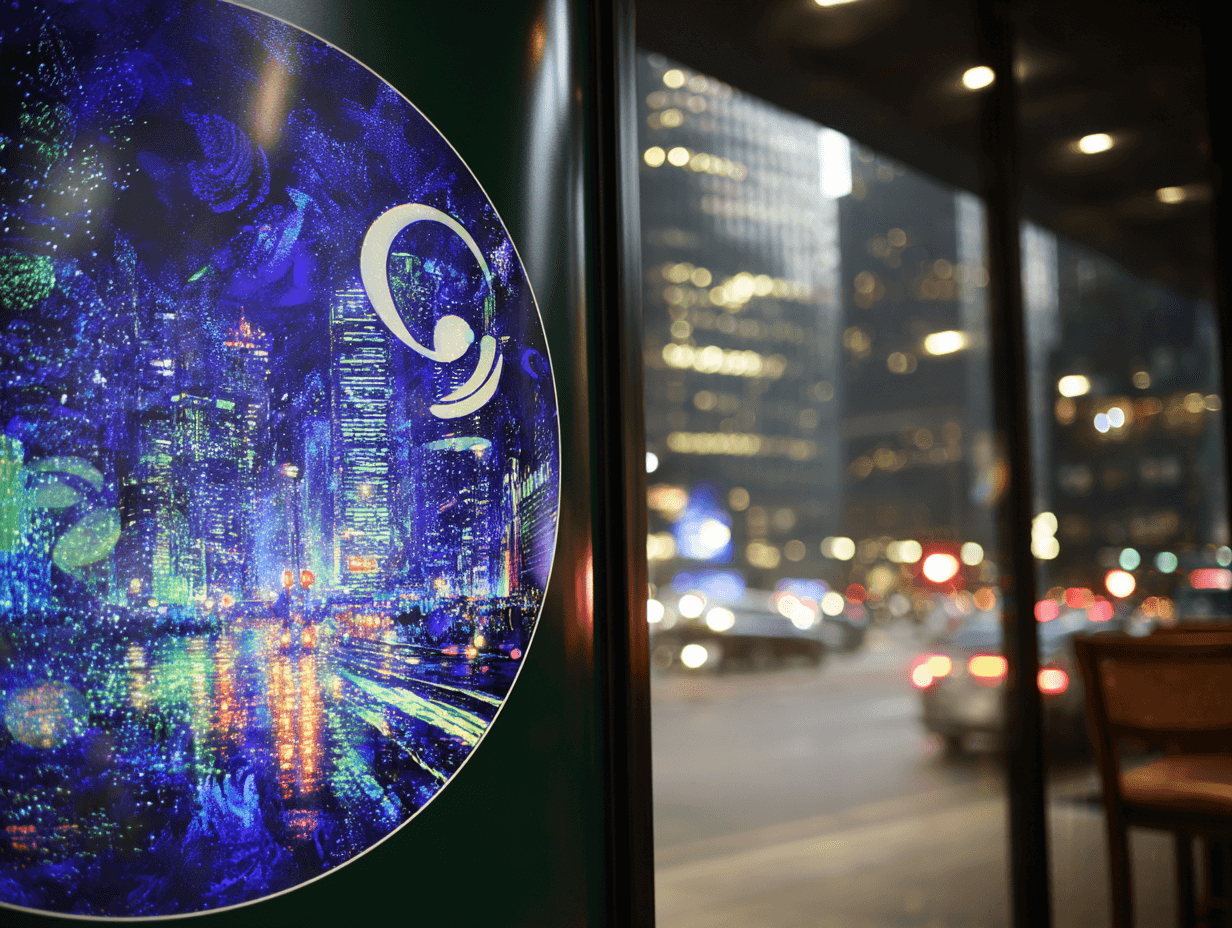 Holographic signage sample